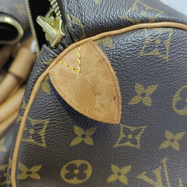 SAC SOUPLE 55 Monogram Coated Canvas Brown