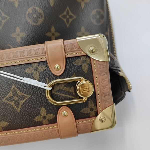 SIDE TRUNK MM Monogram Coated Canvas Brown