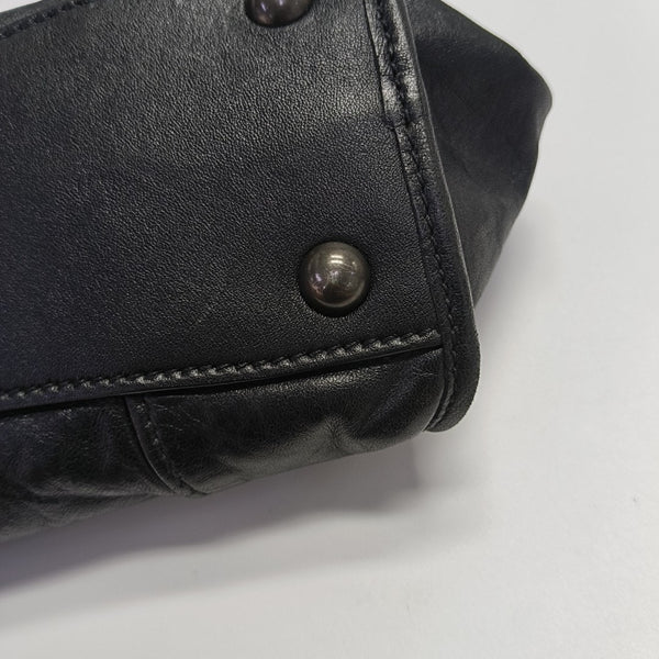 Calfskin Shoulder Bag Black