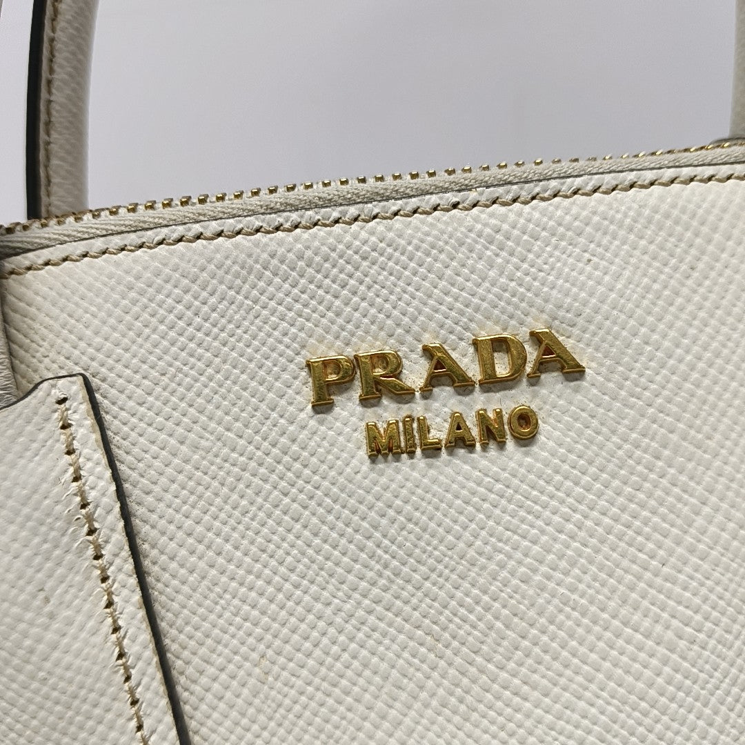 Promenade Saffiano Calfskin White