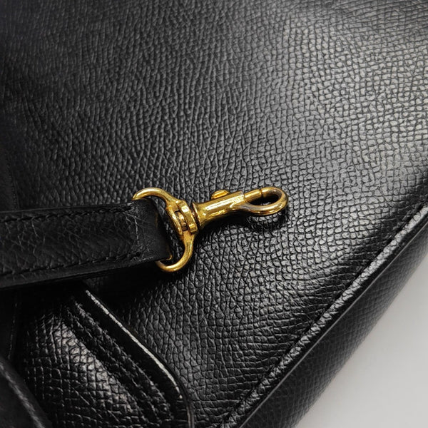 Calfskin Shoulder Bag Black