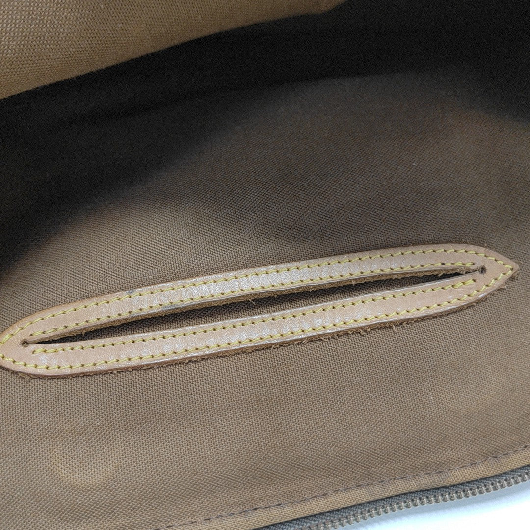 ALMA PM Monogram Coated Canvas Brown