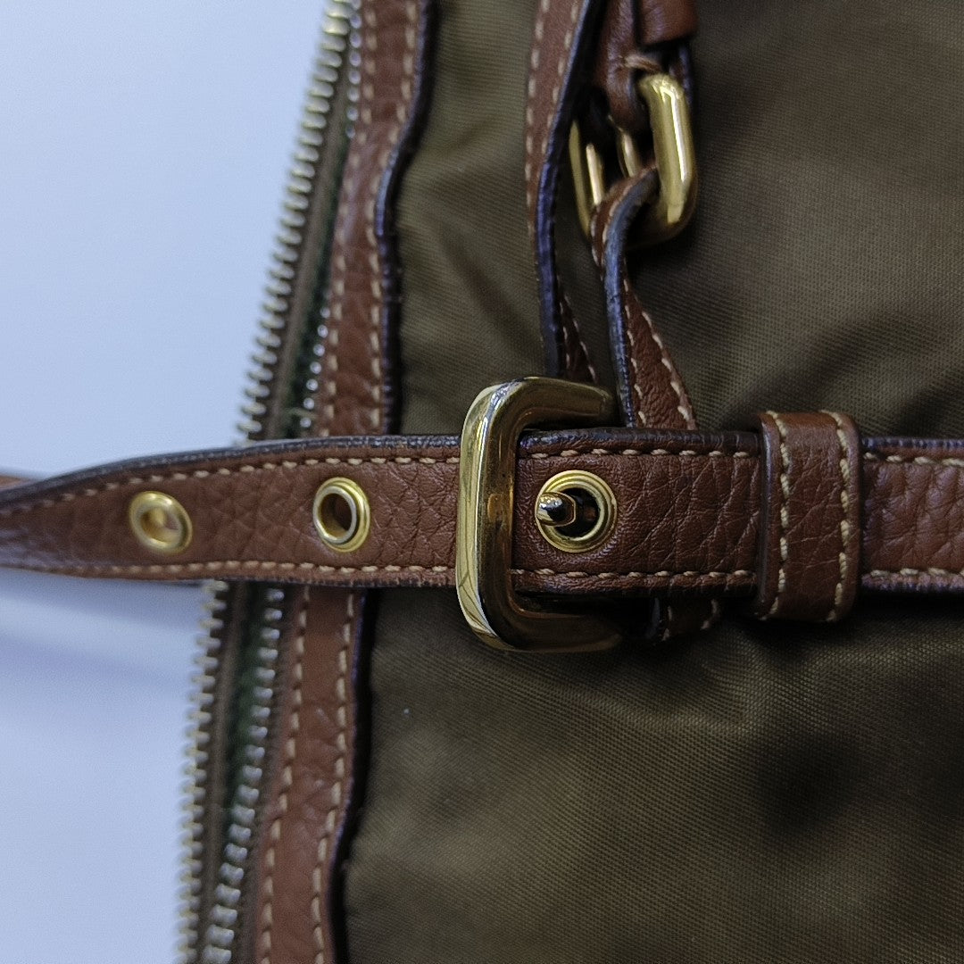 Nylon Shoulder Bag Green