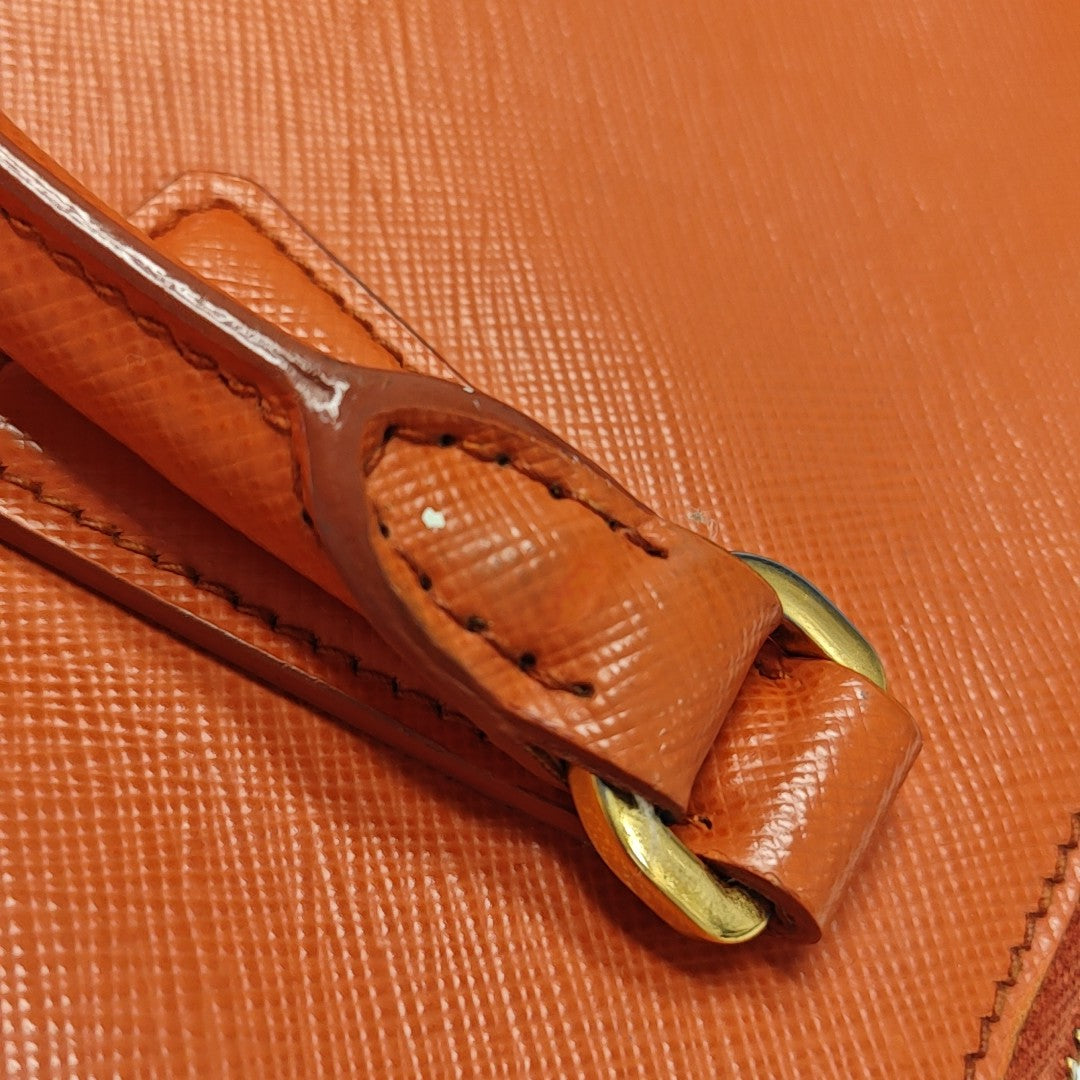 Galleria Medium Saffiano Calfskin Orange