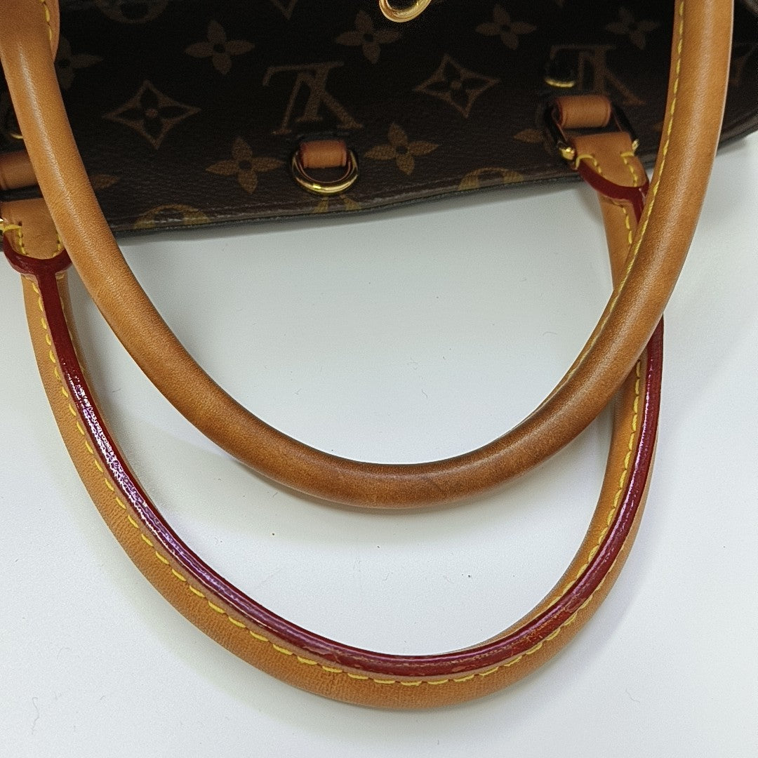 MONTAIGNE Monogram Coated Canvas Brown