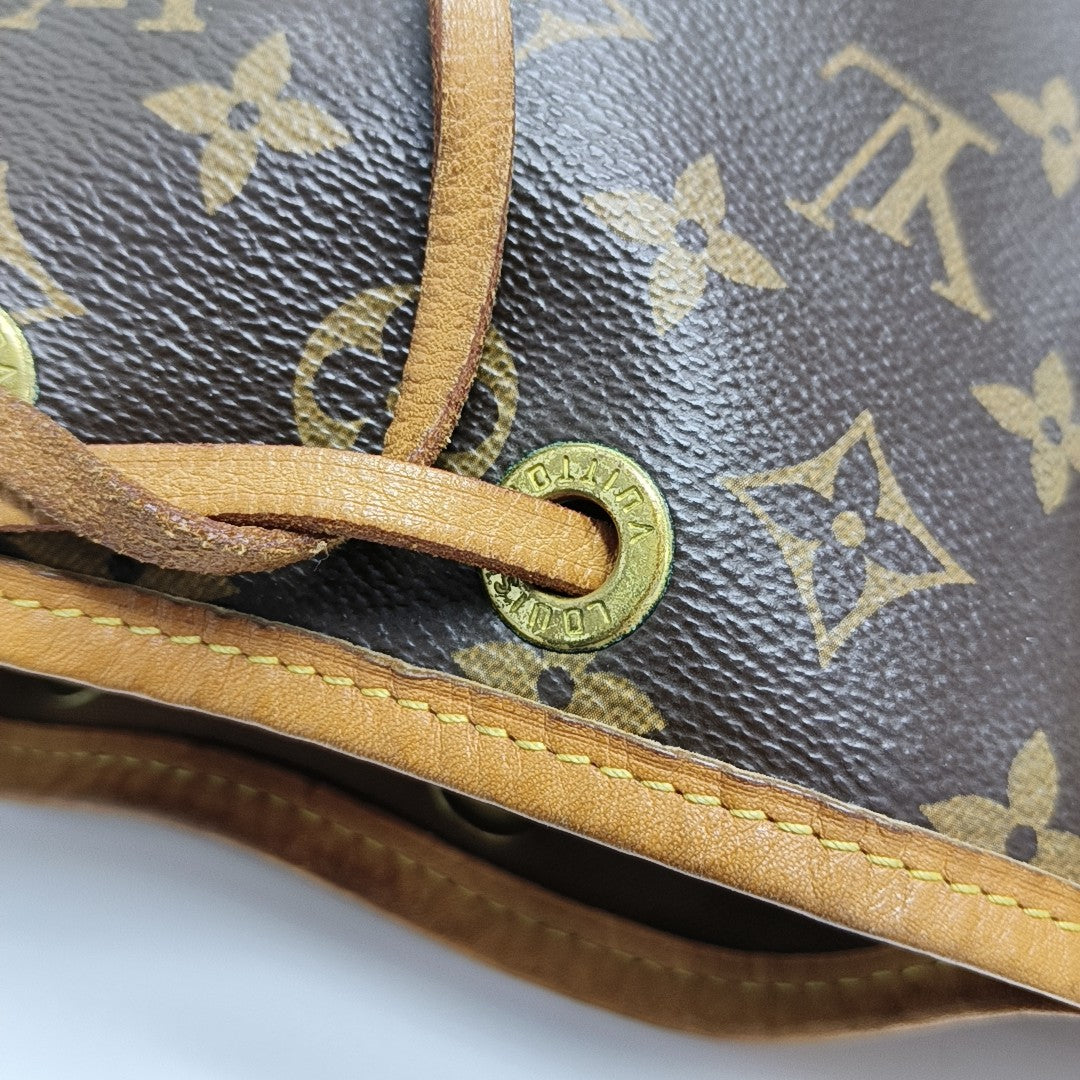 NOÉ BB Monogram Coated Canvas Brown