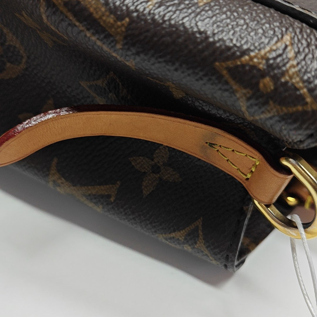 MONTAIGNE Monogram Coated Canvas Brown