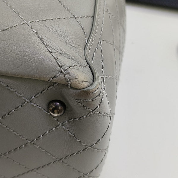CC POCKET Quilted Calfskin Gray