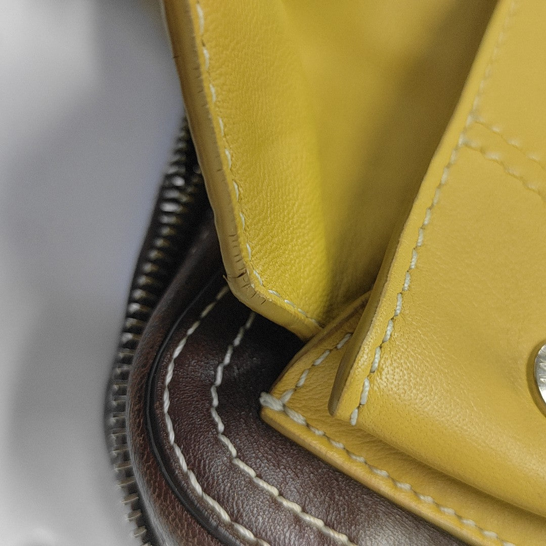 Quilted Calfskin Shoulder Bag Yellow