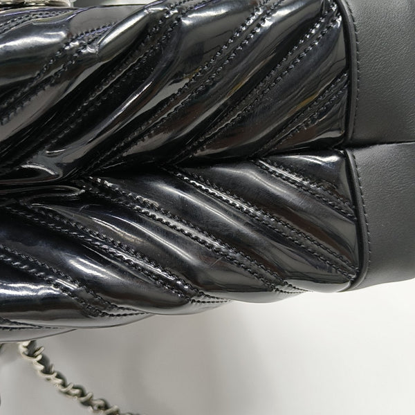 Chevron Calfskin Black