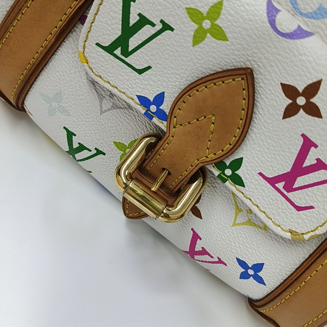 LV × TM PRISCILLA Monogram Coated Canvas White