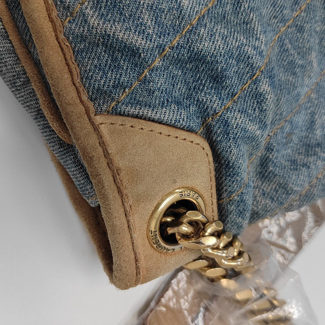 NIKI Medium Chevron Denim Blue