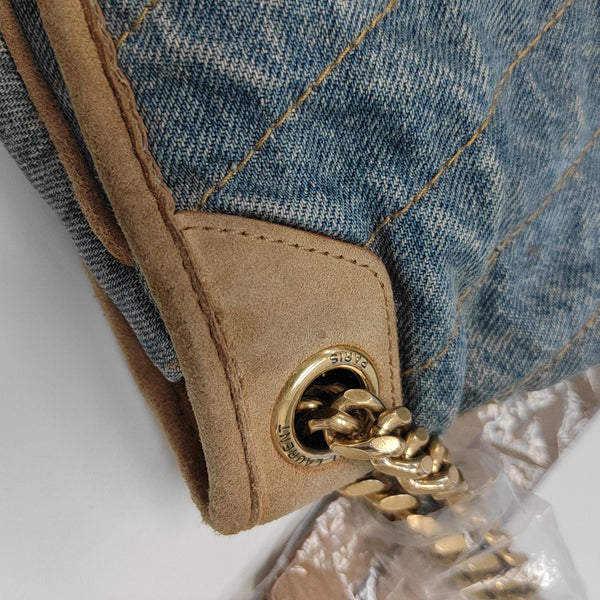 NIKI Medium Chevron Denim Blue