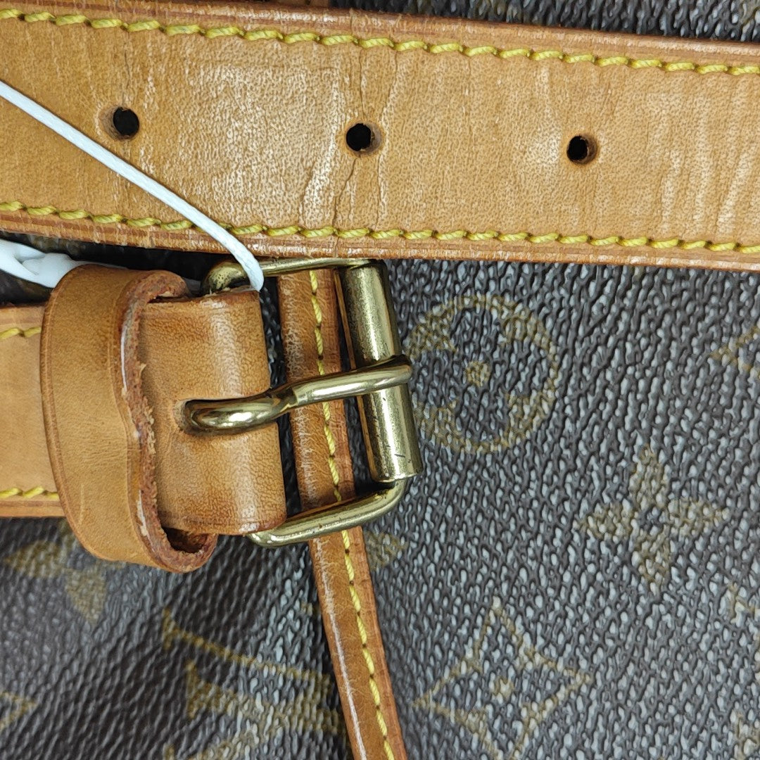 SAUMUR 35 Monogram Coated Canvas Brown