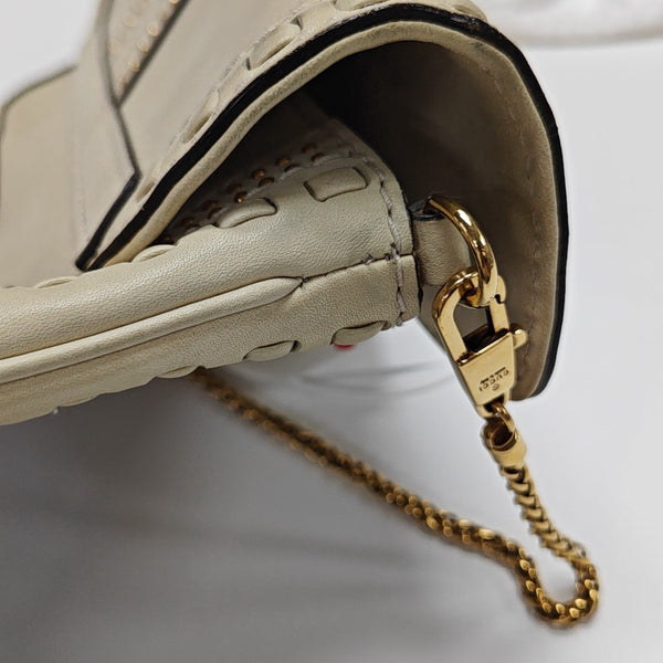 Snaffle Bit Calfskin White
