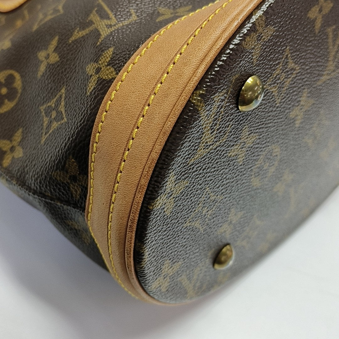 BUCKET PM Monogram Coated Canvas Brown
