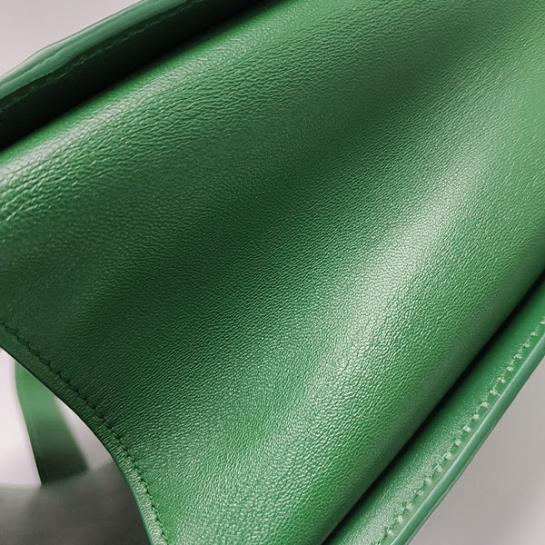 The Clip Calfskin Green