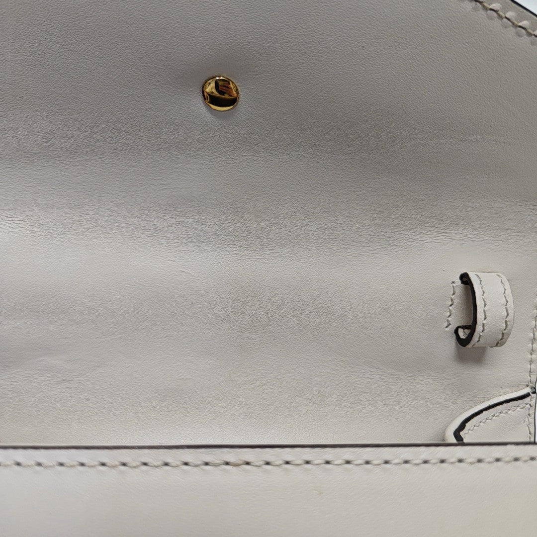 Sylvie Mini Calfskin White