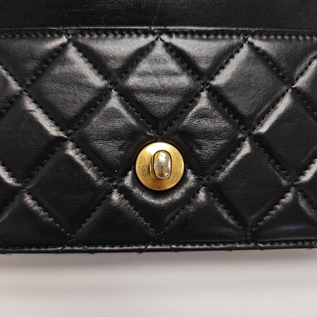 WOC Quilted Lambskin Black