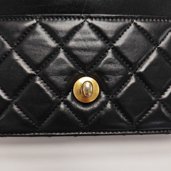 WOC Quilted Lambskin Black