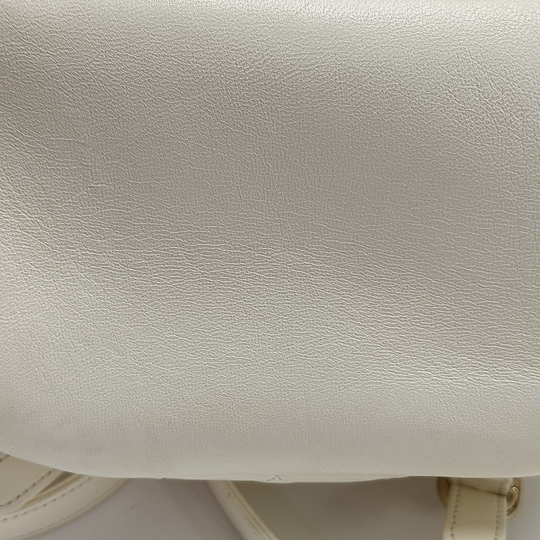 DUMA Small Quilted Lambskin White