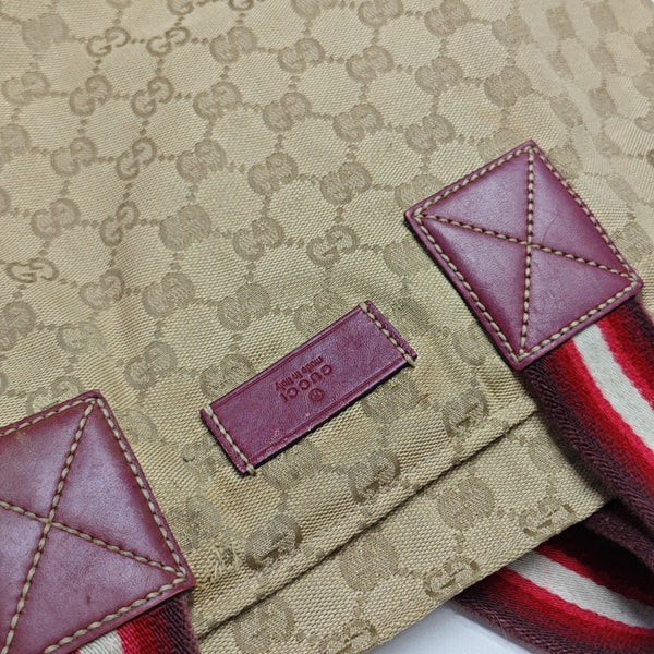 Monogram Canvas Tote Bag Beige