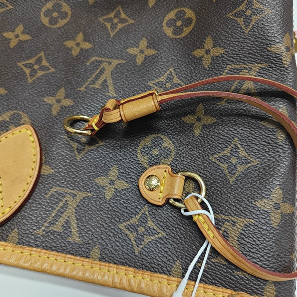 NEVERFULL MM Monogram Coated Canvas Brown
