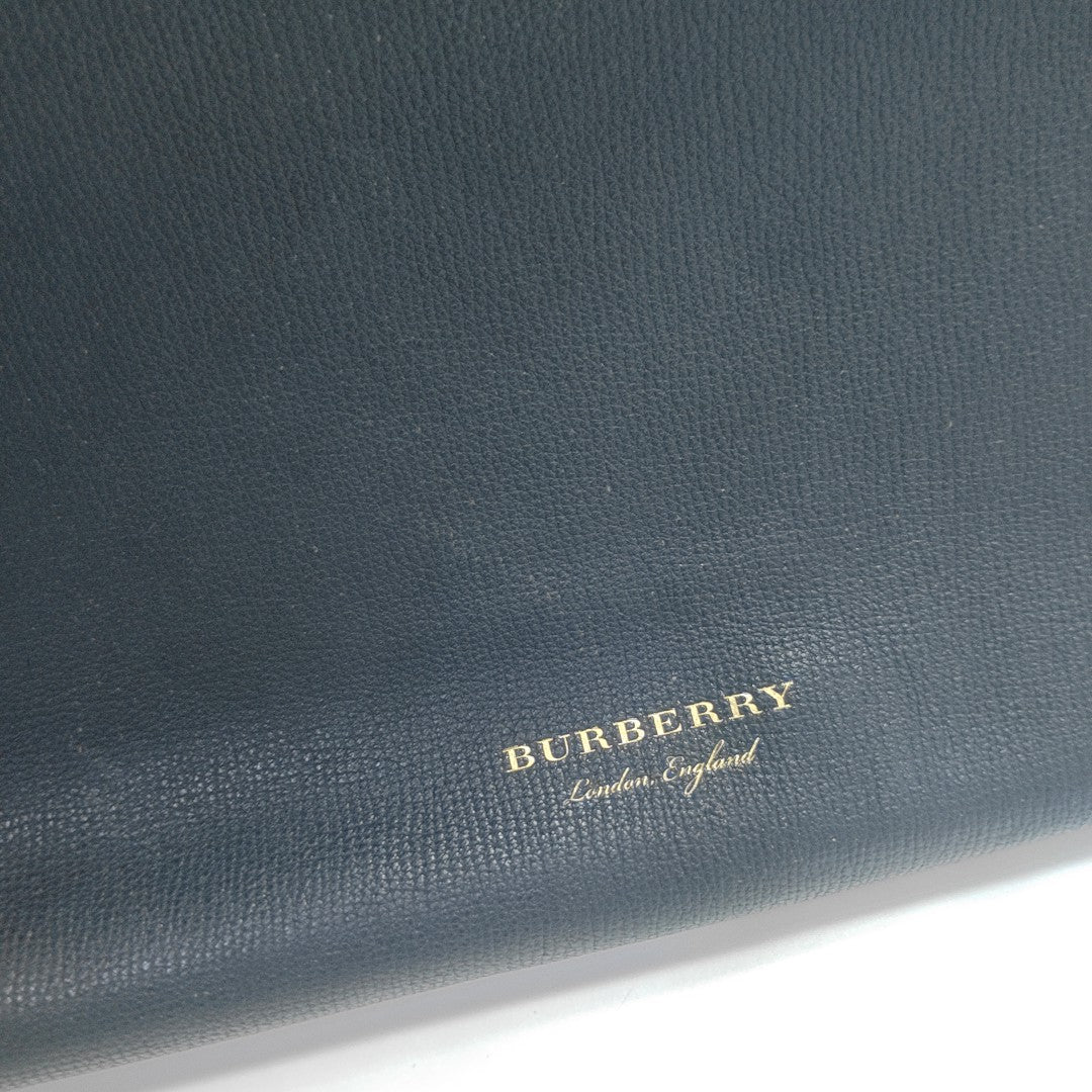 The Banner Large Calfskin Blue