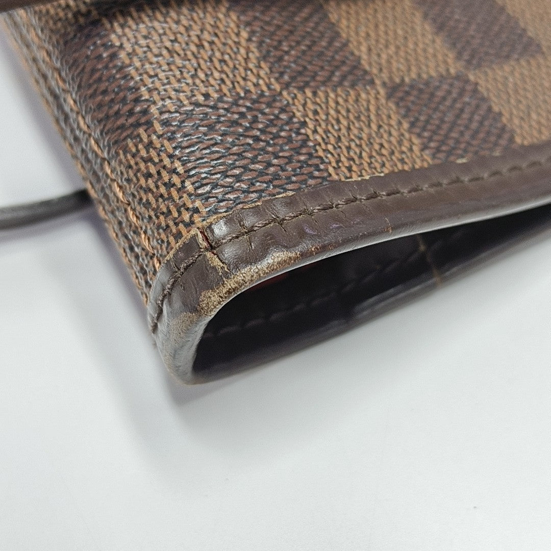 NEVERFULL GM Damier Ebene Coated Canvas Brown