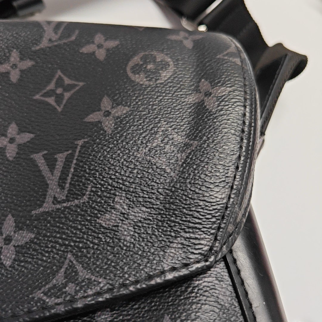 VOYAGER PM Monogram Coated Canvas Black