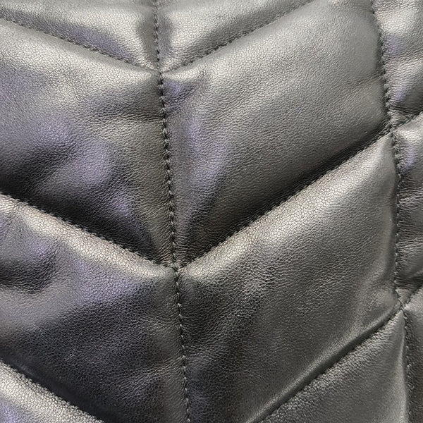 PUFFER Small Quilted Lambskin Black