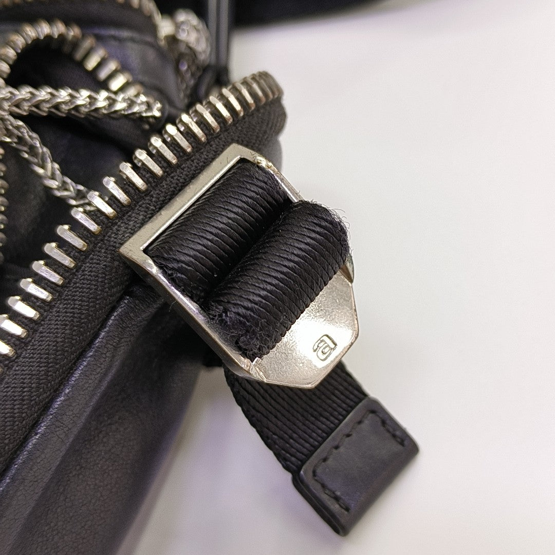 Calfskin Shoulder Bag Black