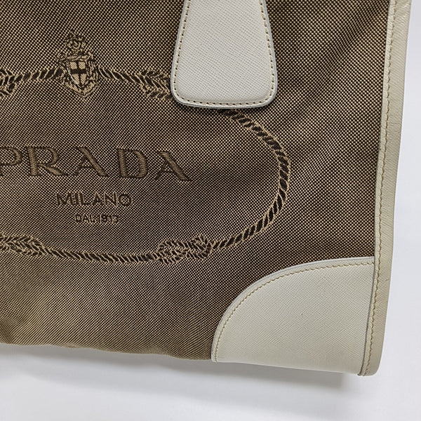 Canvas Top Handle Bag Brown