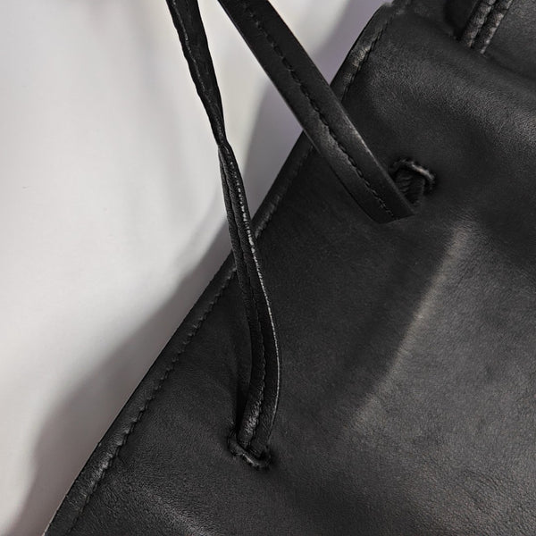 Calfskin Bucket Bag Black