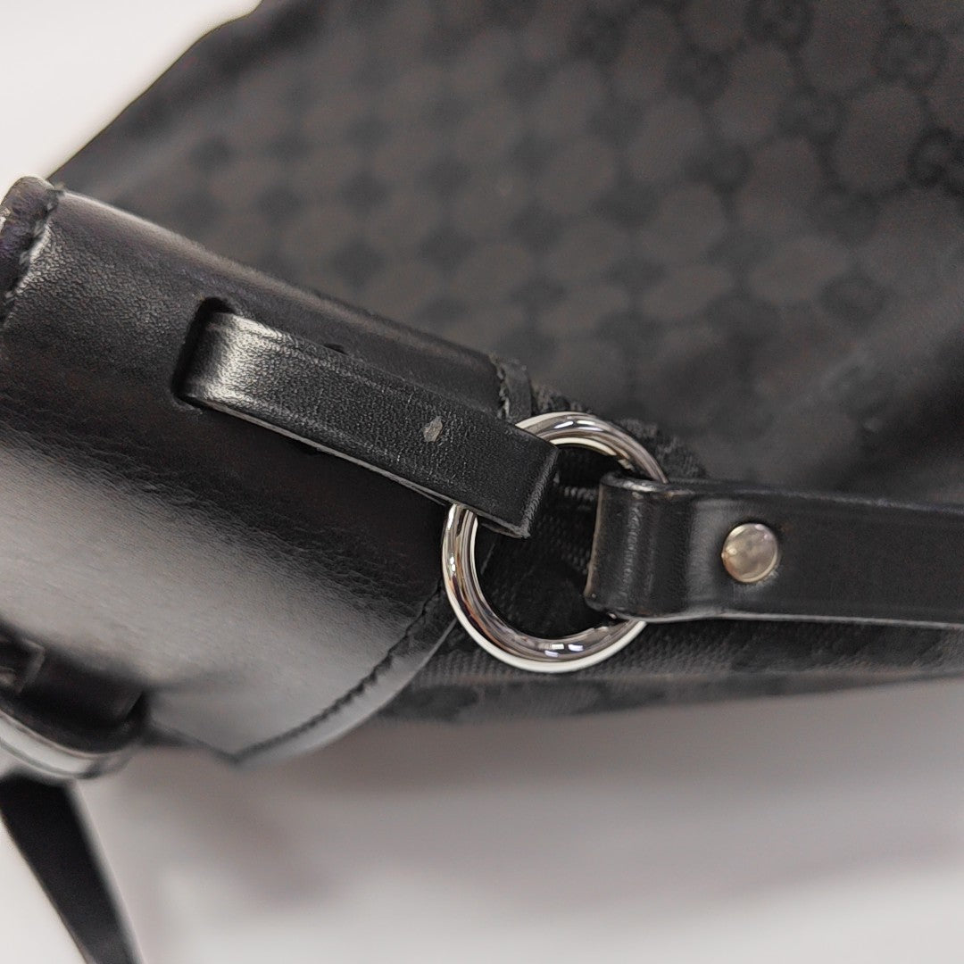 Monogram Canvas Tote Bag Black