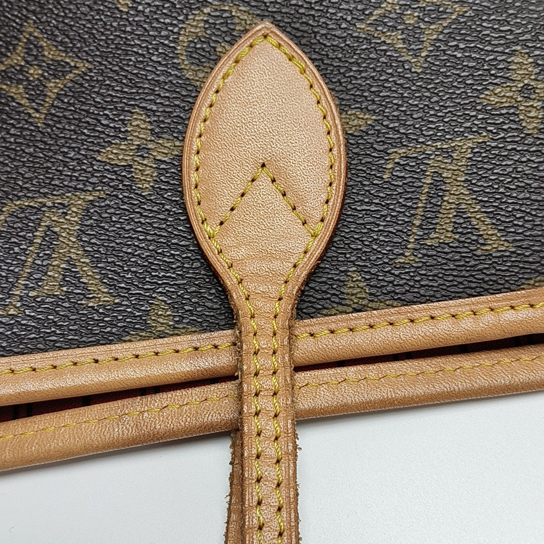 NEVERFULL MM Lona Monogram Revestida Marrón