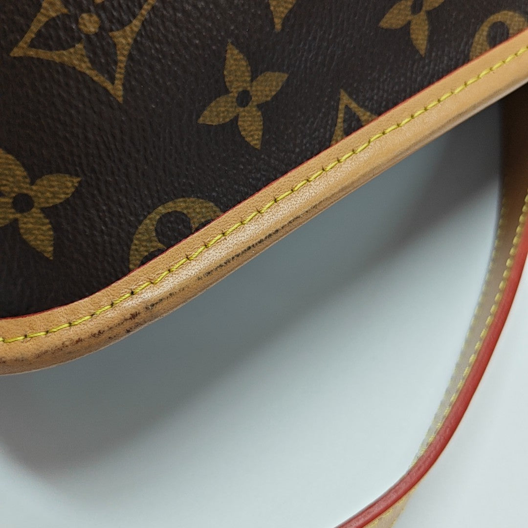 DIANE Monogram Coated Canvas Brown