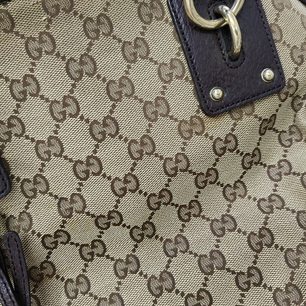 Monogram Canvas Tote Bag Brown