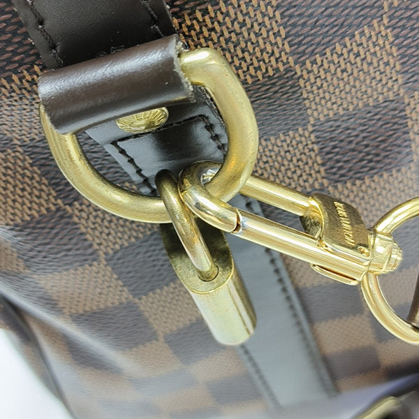 SPEEDY 25 Lona revestida Damier Ebene Marrón
