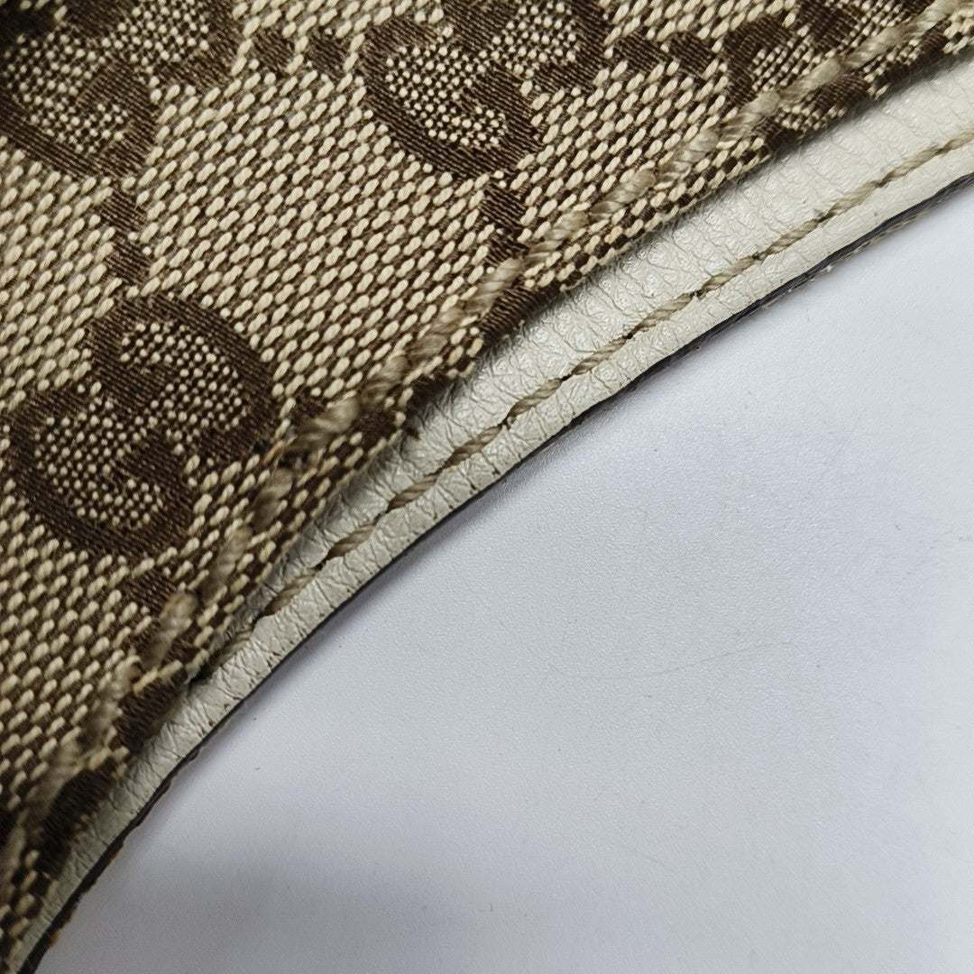 Monogram Canvas Shoulder Bag Brown
