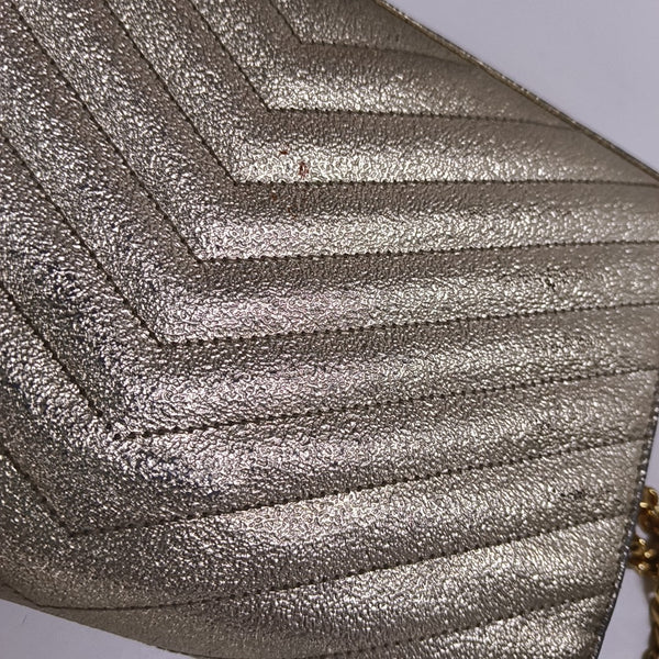 MONOGRAM Medium Chevron Calfskin Beige