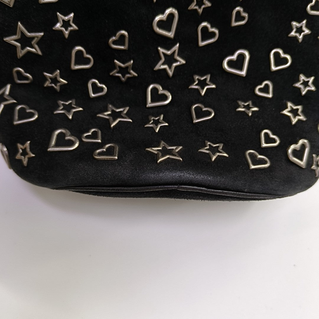 Suede Bucket Bag Black