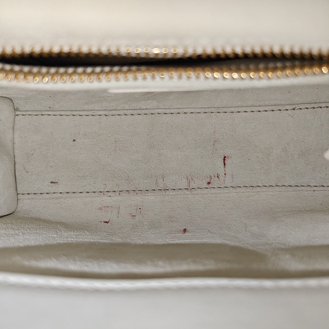 Lady Dior Mini Cannage Lambskin White