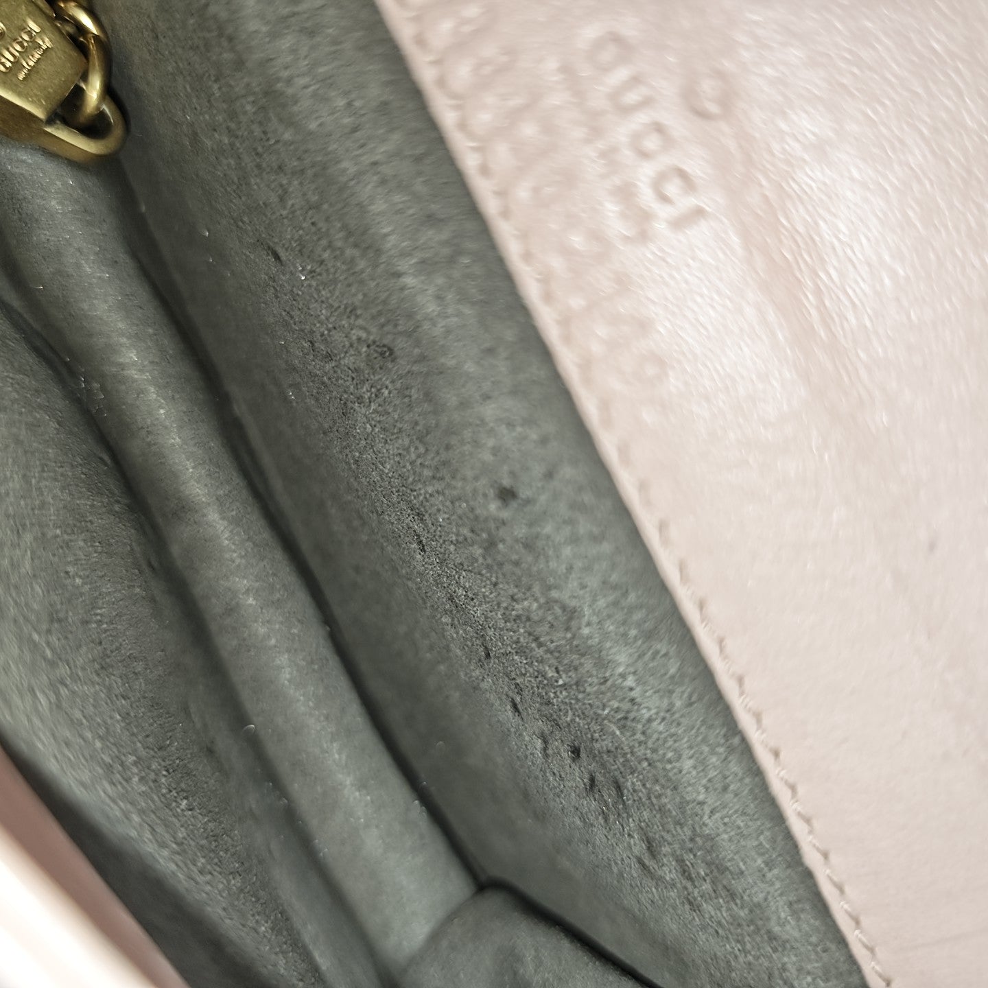 GG Marmont Super Mini Quilted Calfskin Pink