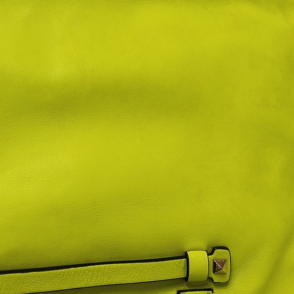 Rockstud Calfskin Yellow