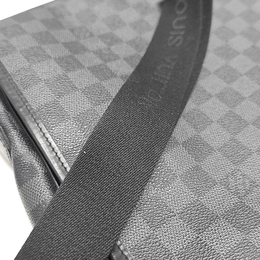 DANIEL Damier Graphite Coated Canvas Gray