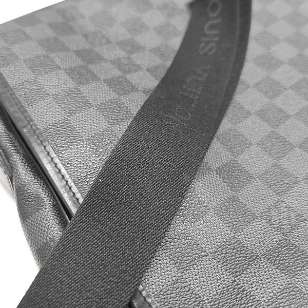 DANIEL Damier Graphite Coated Canvas Gray