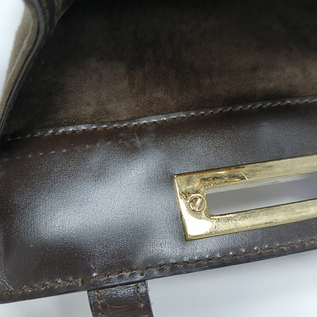 Suede Tote Bag Brown