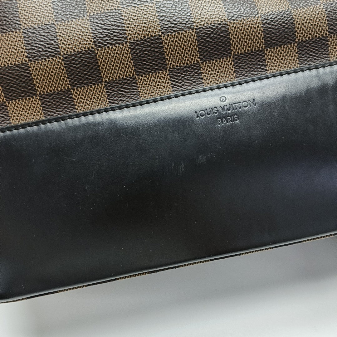 JAKE Damier Ebene Coated Canvas Brown