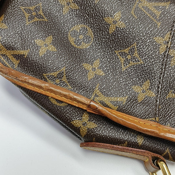 MENILMONTANT PM Monogram Coated Canvas Brown